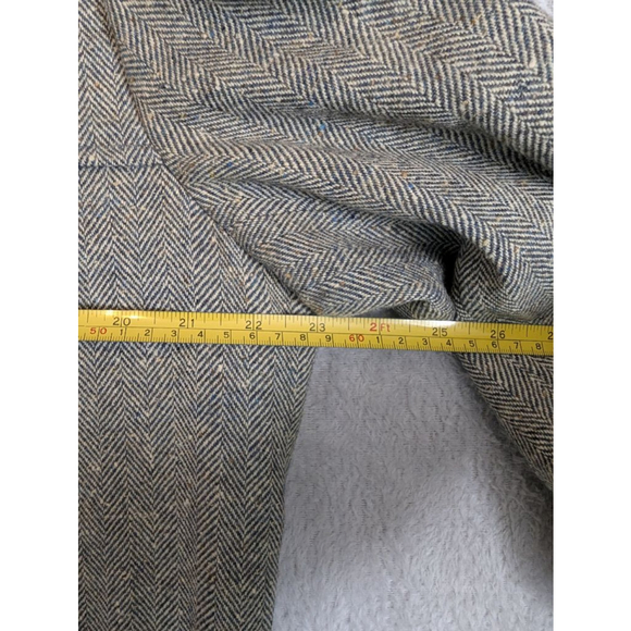 Pendleton Jacket Mens L Beige Brown Herringbone Wool Jacket Vintage - Picture 9 of 9
